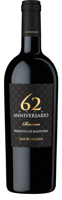 Anniversario 62 Primitivo di Manduria DOP Riserva bottle